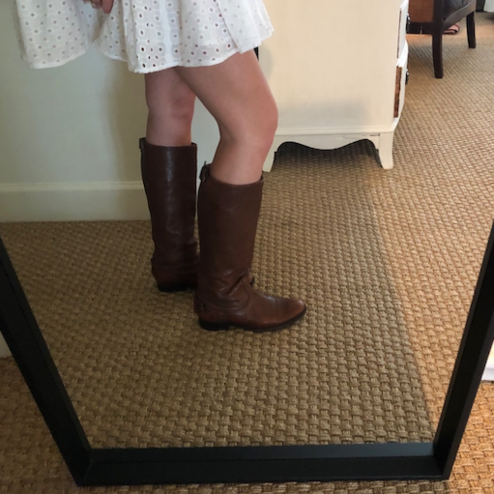 Frye Melissa Boots Brown